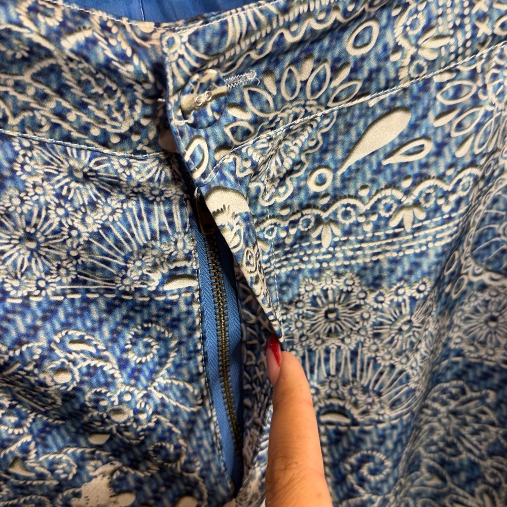 Johnny Was Lauchlen Wide leg Silk Pants. Size L - Picture 4 of 12